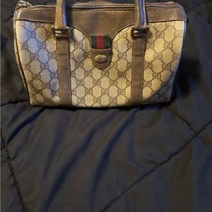 Gucci Beige and Brown Monogram Tote